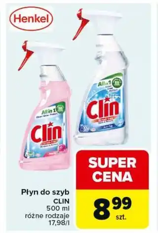Carrefour Płyn do szyb Clin oferta