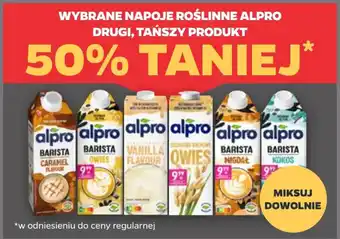Wybrane napoje roślinne alpro
