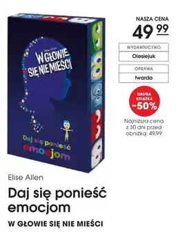Świat Książki Elise Allen Daj się ponieść emocjom W głowie się nie mieści oferta