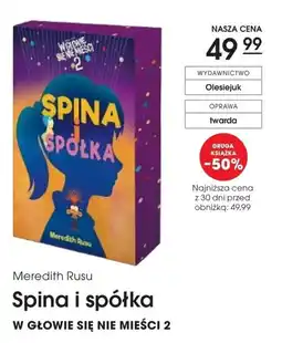 Świat Książki Meredith Rusu Spina i spółka W głowie się nie mieści 2 oferta