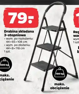Netto Drabina składana 3-stopniowa techliner oferta