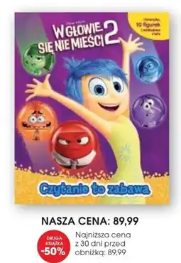 Świat Książki Disney Pixar W głowie się nie mieści 2 Czytanie to zabawa oferta