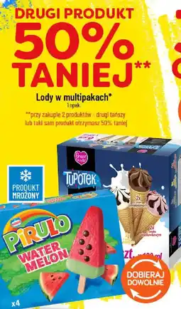 Polomarket Pirulo, Tupotek Lody w multipakach oferta