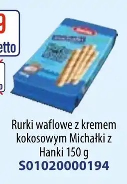 AT Śnieżka Rurki waflowe z kremem kokosowym Michałki z Hanki oferta