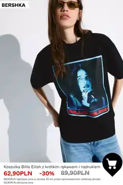 Bershka Bershka Koszulka Billie Eilish z krótkim rękawem i nadrukiem oferta