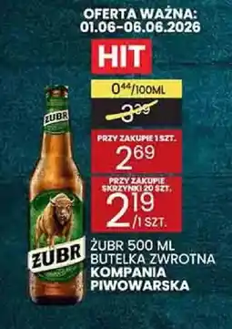 Wafelek Żubr Piwo butelka zwrotna oferta