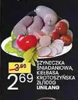 Wafelek Unilang Szyneczka śniadaniowa, kiełbasa krotoszyńska oferta