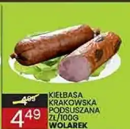 Wafelek Wolarek Kiełbasa krakowska podsuszana oferta