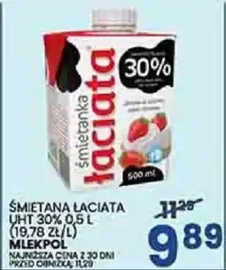 Wafelek Mlekpol Śmietanka Łaciata UHT 30% oferta