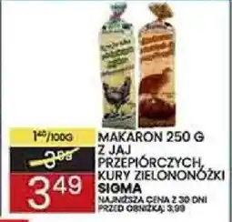 Wafelek Sigma Makaron z jaj przepiórczych, kury zielononóżki oferta