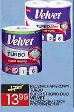 Wafelek Velvet Ręcznik papierowy Turbo Super Strong Duo oferta