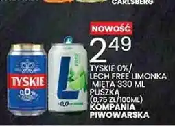 Wafelek Tyskie 0% / Lech Free Limonka Mięta oferta