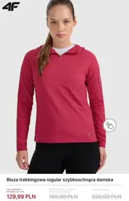4F 4F Bluza trekkingowa regular szybkoschnąca damska oferta