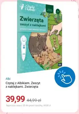 Czytaj z Albikiem. Zeszyt z naklejkami. Zwierzęta Albi
