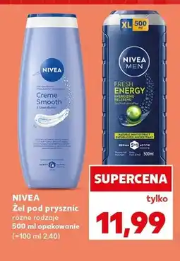 Kaufland Żel pod prysznic Nivea Men Fresh Energy oferta