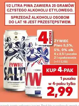 Kaufland Piwo Żywiec 5,5% oferta