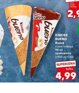 Kaufland Lody rożek Kinder Bueno oferta