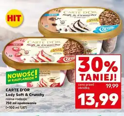 Kaufland Lody Soft & Crunchy czekoladowe CARTE D'OR oferta