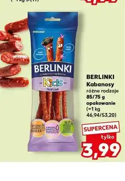 Kaufland Kabanosy drobiowe Berlinki Kids oferta