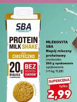 Kaufland Napój mleczny proteinowy smak ciasteczko Mlekovita SBA oferta