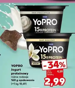 Kaufland Jogurt proteinowy smak waniliowy YoPRO oferta