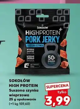 Kaufland Suszona szynka wieprzowa High Protein Sokołów oferta