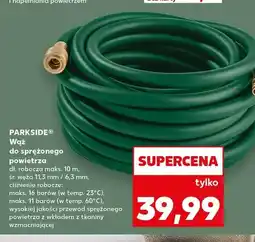 Kaufland Wąż do sprężonego powietrza PARKSIDE dł. robocza maks. 10m oferta