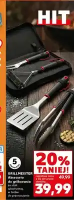 Kaufland Akcesoria do grillowania GRILLMEISTER ze stali szlachetnej w torbie do przenoszenia 5 elementów oferta