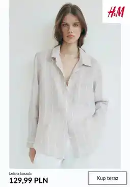 H&M Lniana koszula H&M oferta