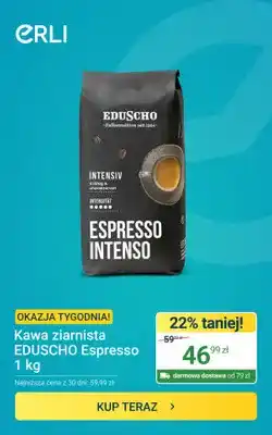ERLI Kawa ziarnista EDUSCHO Espresso Intenso oferta