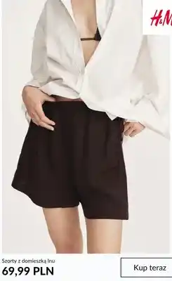 H&M Szorty z domieszką lnu H&M oferta