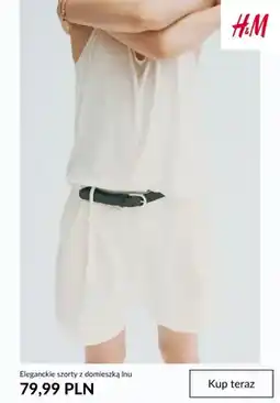 H&M Eleganckie szorty z domieszką lnu H&M oferta