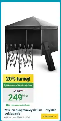 ERLI Pawilon ekspresowy 3x3m szybkie rozkładanie oferta