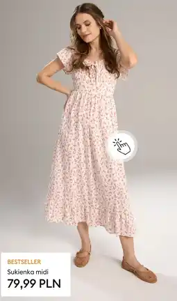 Sinsay Sukienka midi oferta