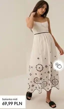 Sinsay Sukienka midi oferta