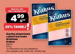 Netto Szynka eksportowa z piersi kurczaka drobiowa Krakus oferta