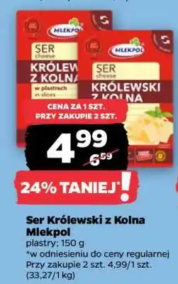 Netto Ser królewski z Kolna Mlekpol oferta
