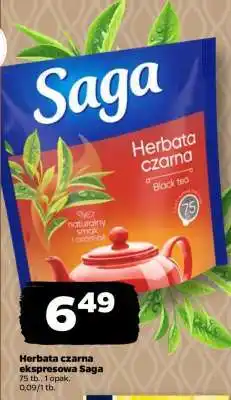 Netto Herbata czarna ekspresowa Saga oferta