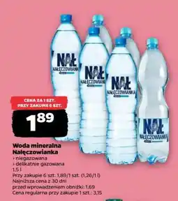 Netto Woda mineralna NAŁĘCZOWIANKA oferta