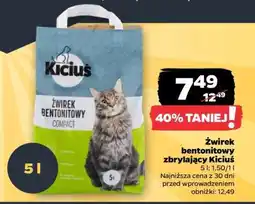 Netto Żwirek bentonitowy zbrylający Kiciuś oferta