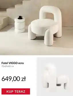 Homla Fotel viggo ecru oferta