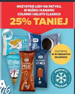 Netto Coldino i Gelato Classico Wszystkie lody na patyku, w rożku i kanapki oferta