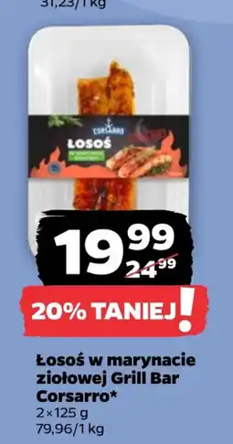 Netto Corsarro Łosoś w marynacie ziołowej Grill Bar oferta