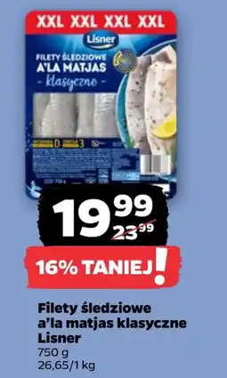 Netto Lisner Filety śledziowe ala matjas klasyczne oferta