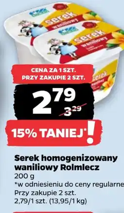 Netto Rolmlecz Serek homogenizowany waniliowy oferta