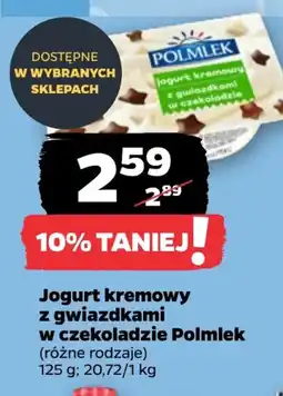 Netto Polmlek Jogurt kremowy z gwiazdkami w czekoladzie oferta