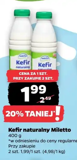 Netto Miletto Kefir naturalny oferta