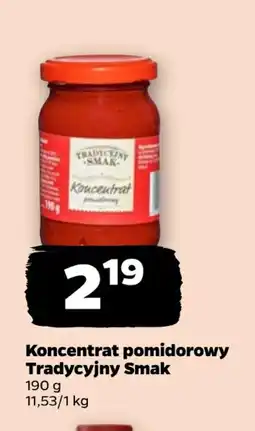 Netto Tradycyjny Smak Koncentrat pomidorowy oferta
