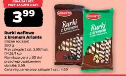 Netto Ariante Rurki waflowe z kremem oferta