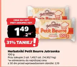 Netto Jutrzenka Herbatniki Petit Beurre oferta
